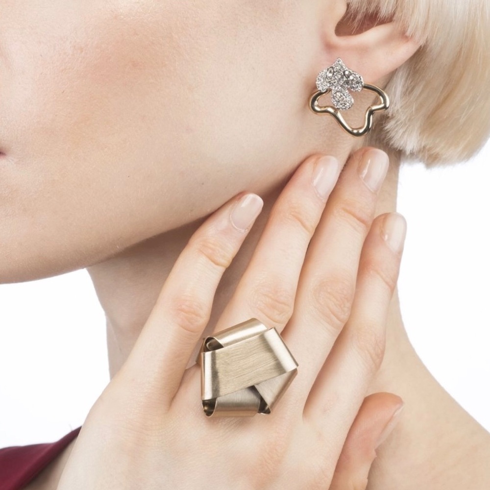 Alexis Bittar Folded Knot Ring, NWT
